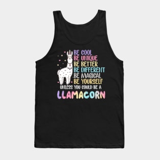 Llamacorn T-Shirt Funny Cute Llama Unicorn Shirt Tank Top